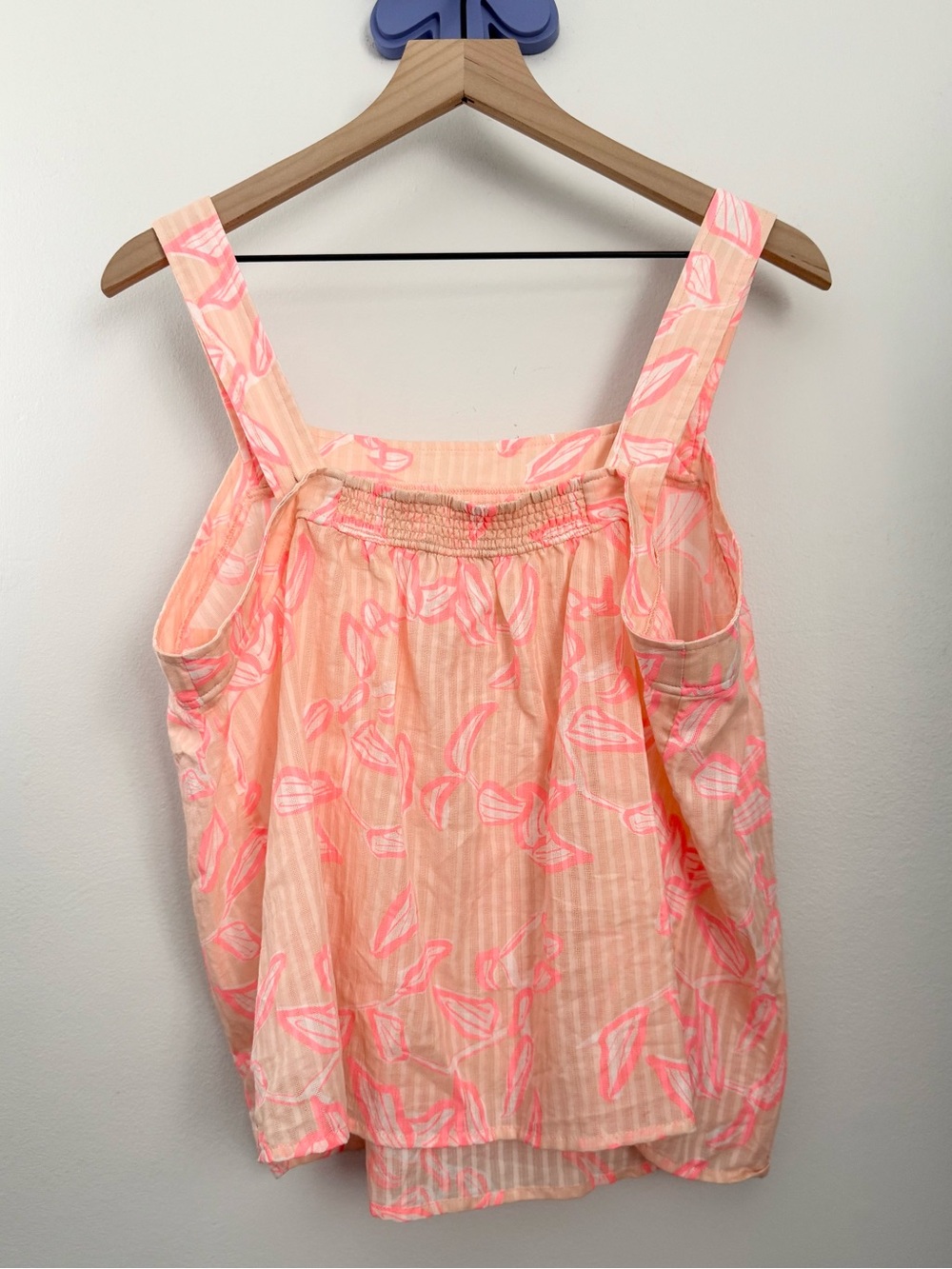 Carve Designs XL Jacey Babydoll Tank Top Jade Relaxed Peachy Orange Sheer Beach - Picture 2 of 6